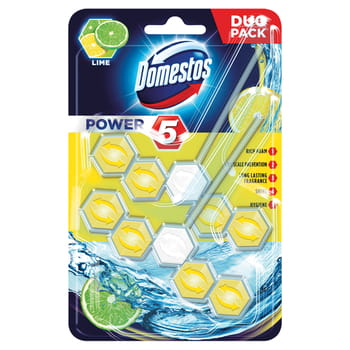 Domestos Power 5 Lime Toilettenaufhänger Unilever 2x55g