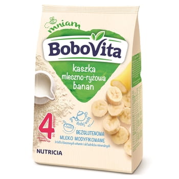 Milch- und Reisbrei Banane nach 4 Monaten Bobovita 230g