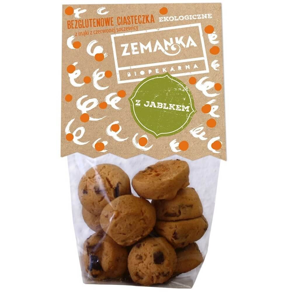 Glutenfreie Kekse aus rotem Linsenmehl mit Apfel BIO 100 g - ZEMANKA