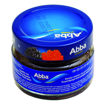 Feinkörniger schwarzer Kaviar Abba 80g