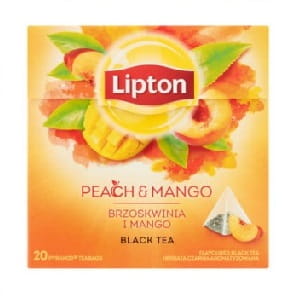 Früchtetee Pfirsich und Mango Lipton 20 Beutel 36g