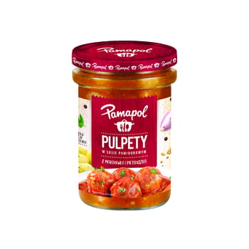 Fleischbällchen in Tomatensauce mit Karotten und Petersilie Pamapol 500g