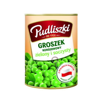 Konservierte Erbsen Pudliszki 400g