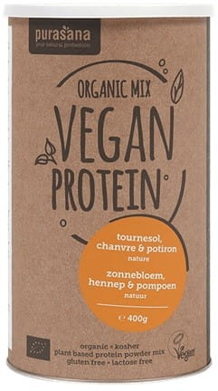 Laktosefreies Hanfprotein glutenfrei BIO 400 g - PURASANA