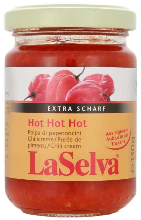 Sehr scharfe Chilicreme BIO 130 g LASELVA