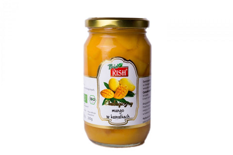 Mangostücke in Ananassaft BIO 350 g / 200 g RISH