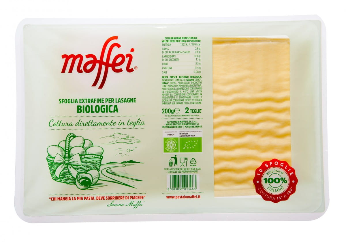 Frische Lasagne-Nudeln BIO 200 g MAFFEI