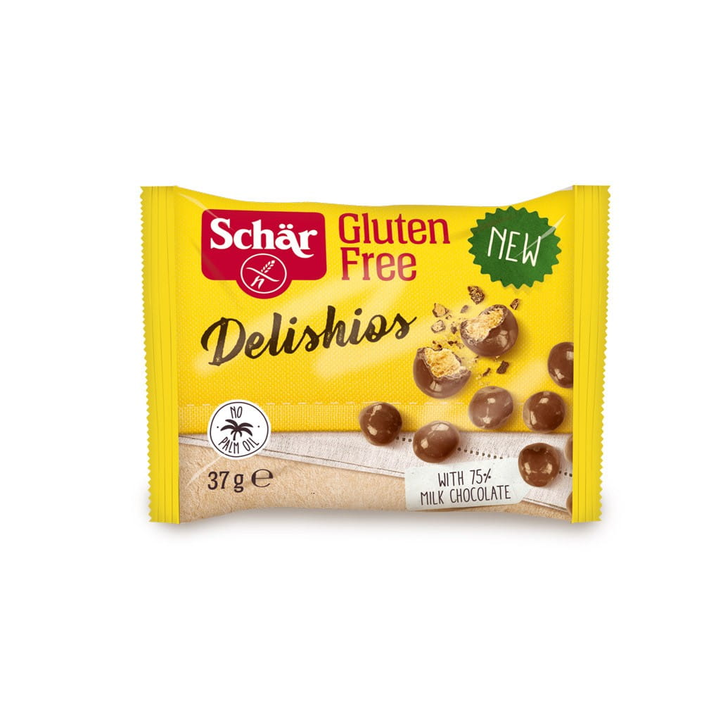 Delishios Knusperkugeln in glutenfreier Schokolade 37 g SCHÄR