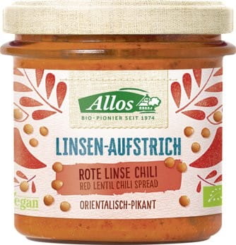 Würzige Linsenpaste, glutenfrei BIO 140 g - ALLOS