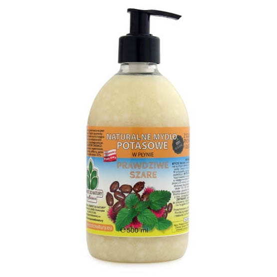 Echte graue Kaliumseife hypoallergen mit Rizinusöl und Melissenöl in Flüssigkeit 500ml SOAPHOUSE RETURN TO NATURE