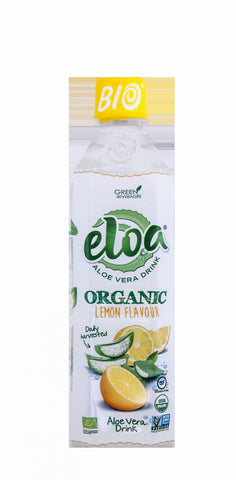 Aloe Drink mit Aloe Partikeln mit Zitronengeschmack BIO 500 ml ELOA ALOE VERA DRINK