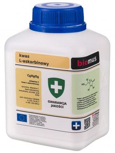 L-Ascorbinsäure Vitamin C 250g BIOMUS