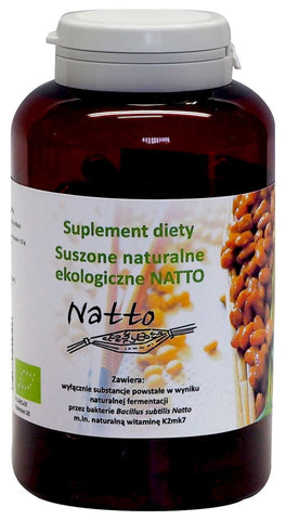 Fermentierte getrocknete Sojabohnen BIO 120 Kapseln - NATTO