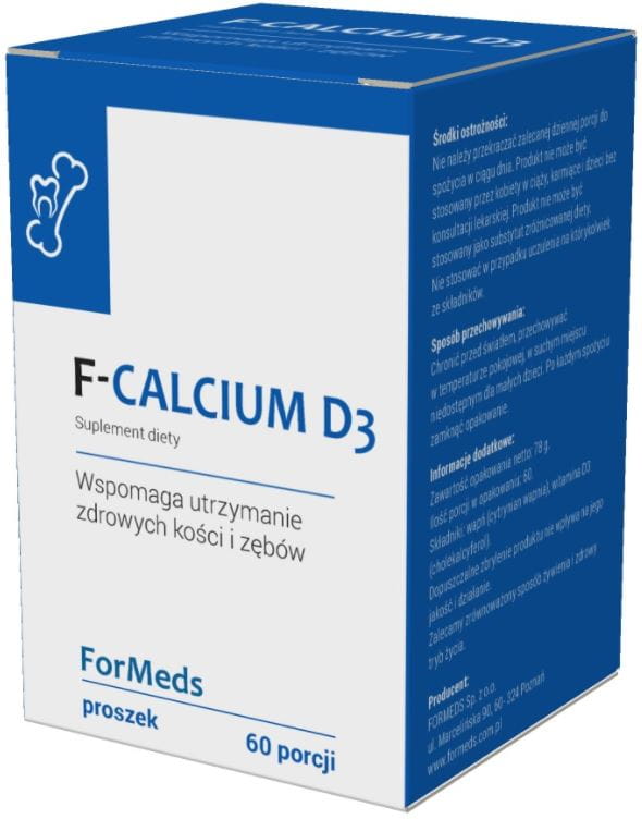 F - Calcium D3 Calcium 273 mg + Vitamin D3 5 mcg 60 Portionen 78 g FORMEDS