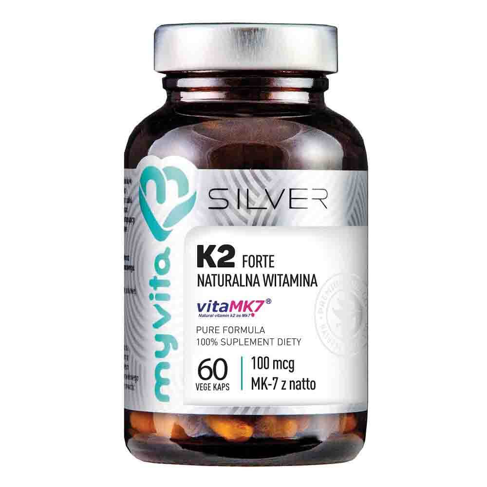 Vitamin K2 FORTE vita mk - 7 100mcg 60 Kapseln MYVITA SILVER PURE