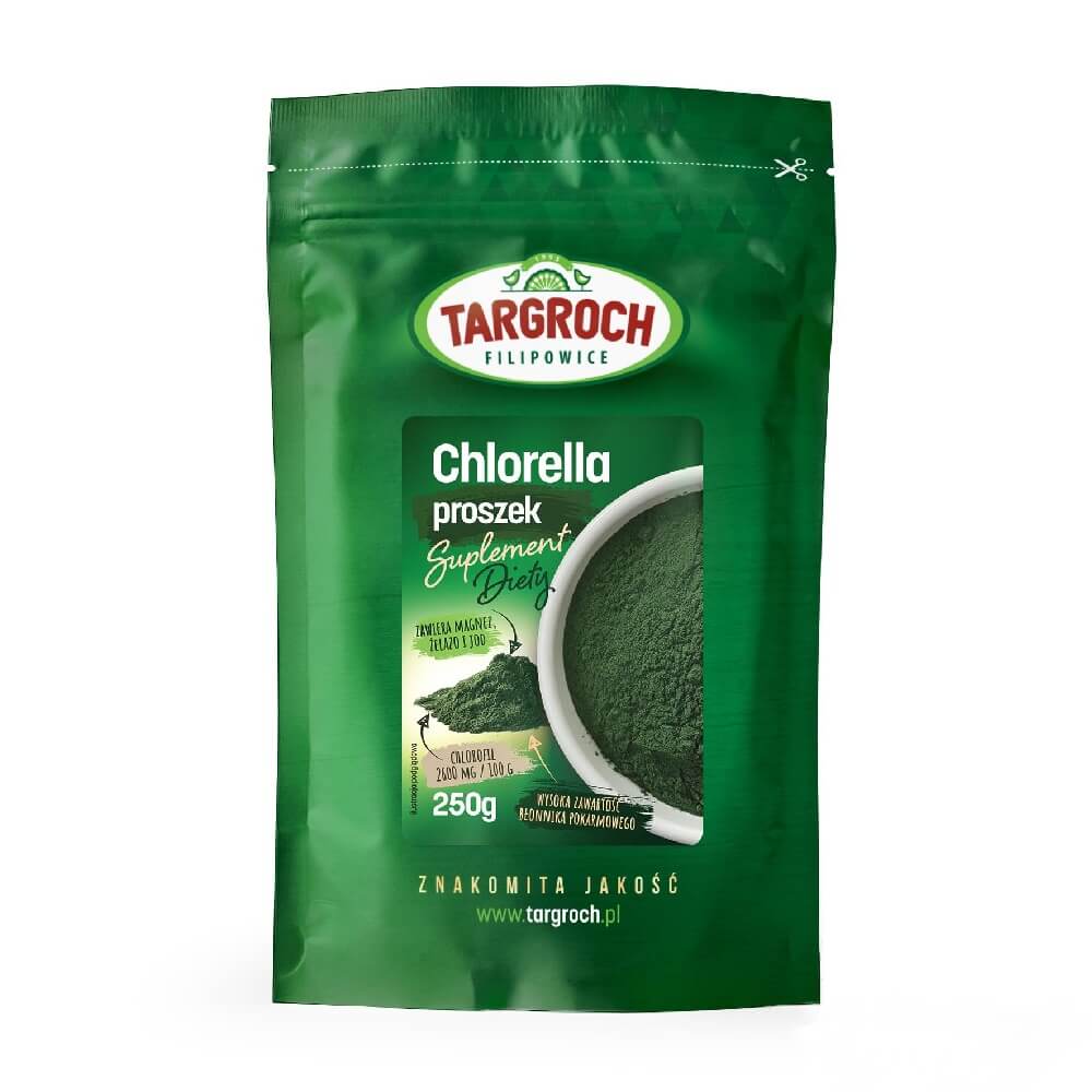 Chlorella-Pulver Pulver aus gebrochener Zellwand 250g TARGROCH