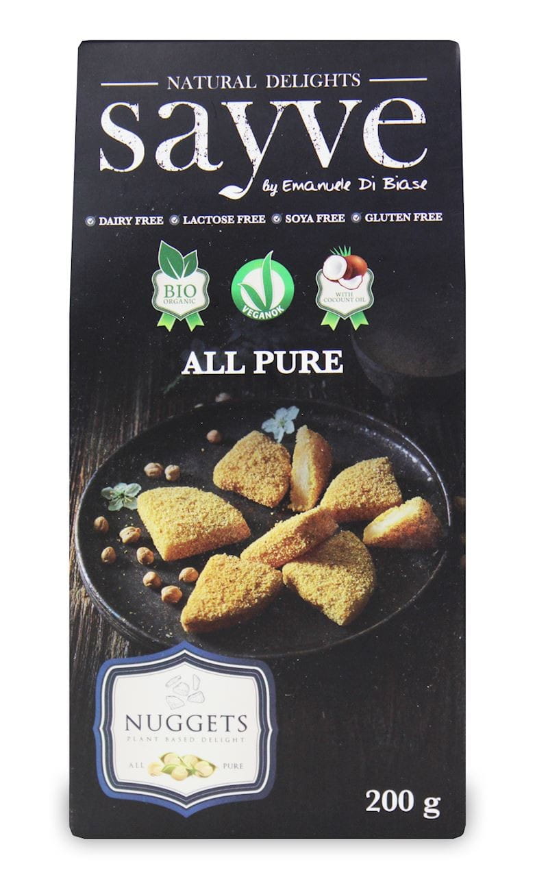 Vegane Kichererbsen-Nuggets ohne Laktose glutenfrei BIO 200 g - SAYVE