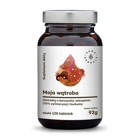 Meine Leber Artischocke Mariendistel Kurkuma 120 Tabletten 92g AURA HERBALS