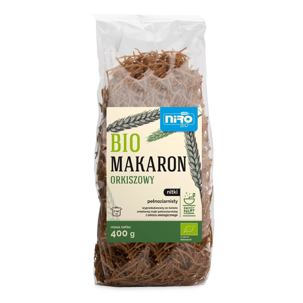 Nudeln (Dinkelvollkorn) Fäden BIO 400 g - NIRO