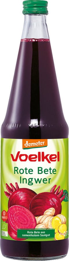 Eingelegter Rote-Bete-Saft mit Ingwersaft BIO demeter 700 ml VÖLKEL