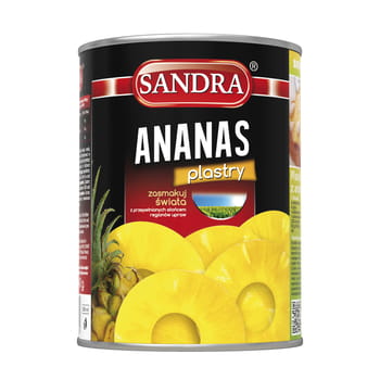 Ananasscheiben in leichtem Sirup Sandra 565g