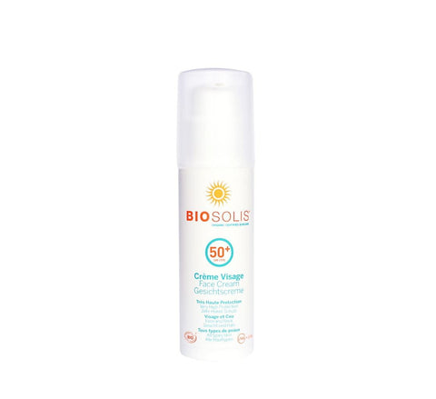 Gesichts-Sonnencreme SPF 50 + Öko 50 ml - BIOSOLIS