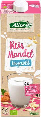 Glutenfreies Reis- und Mandelgetränk BIO 1000 ml - ALLOS