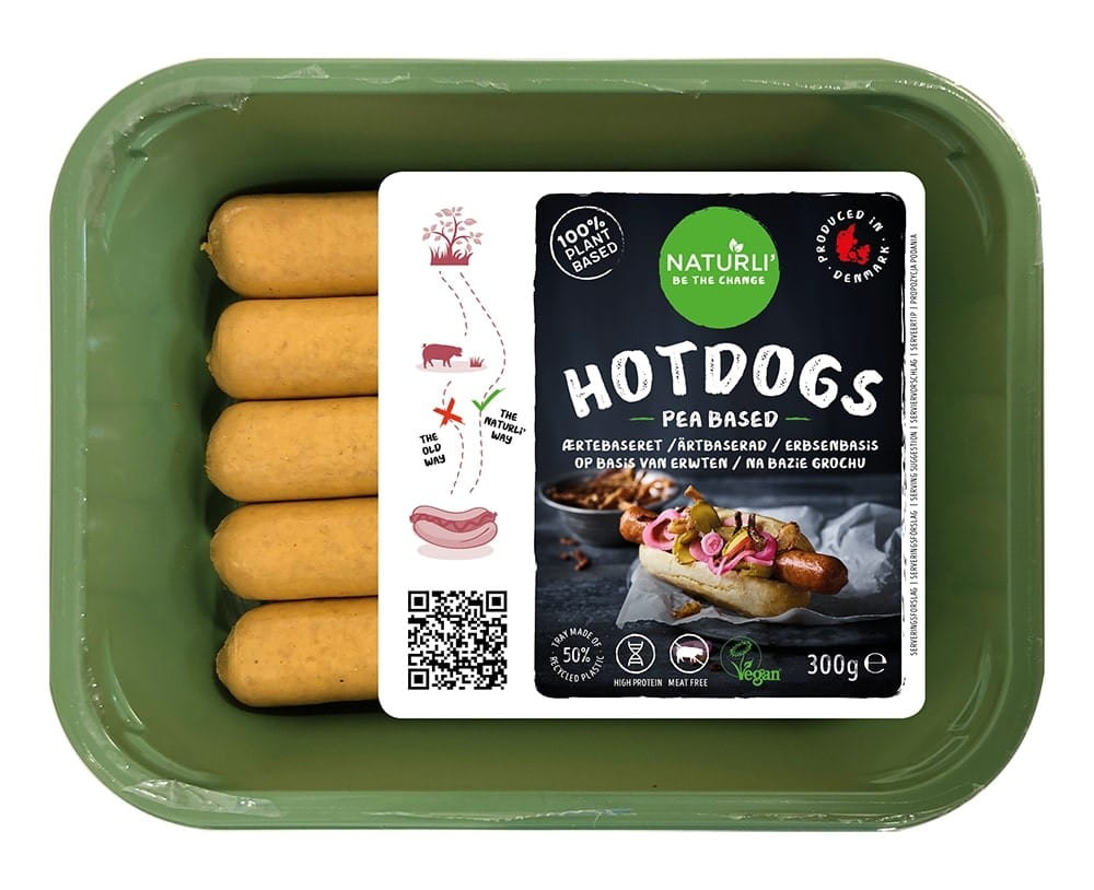 Pflanzliche Alternative zu Hot Dog Würstchen 300 g NATURLA