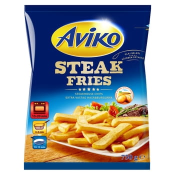 Gefrorene Aviko Steak Fries, extra dick, 750 g