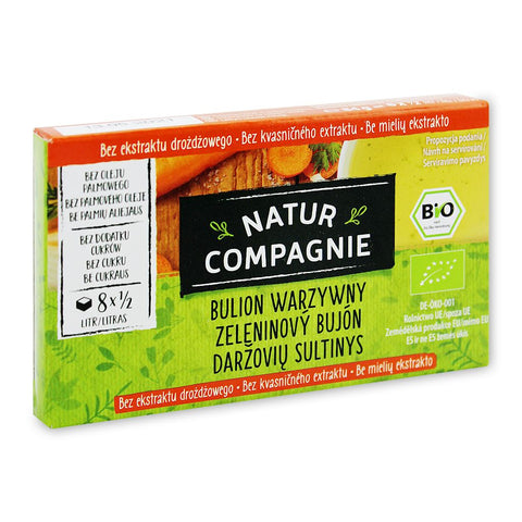 Brühe - Gemüsewürfel ohne Hefe BIO 84 g - NATUR COMPAGNIE