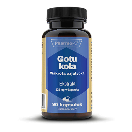 Asiatischer Wassernabel Gotu Kola 4: 1 Extrakt 125 MG 90 Kapseln PHARMOVIT