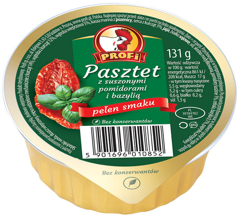 Pastete mit getrockneten Tomaten und Basilikum Profi 131g