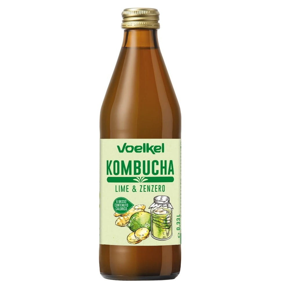 Kombucha Limette - Ingwer BIO 330 ml VÖLKEL