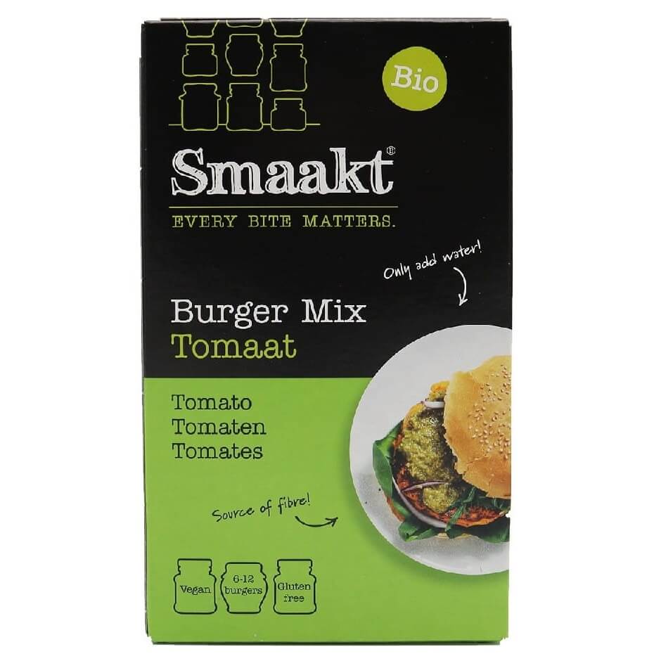 Mix für die Zubereitung von Burgern mit Tomaten glutenfrei BIO 140 g - TASTE