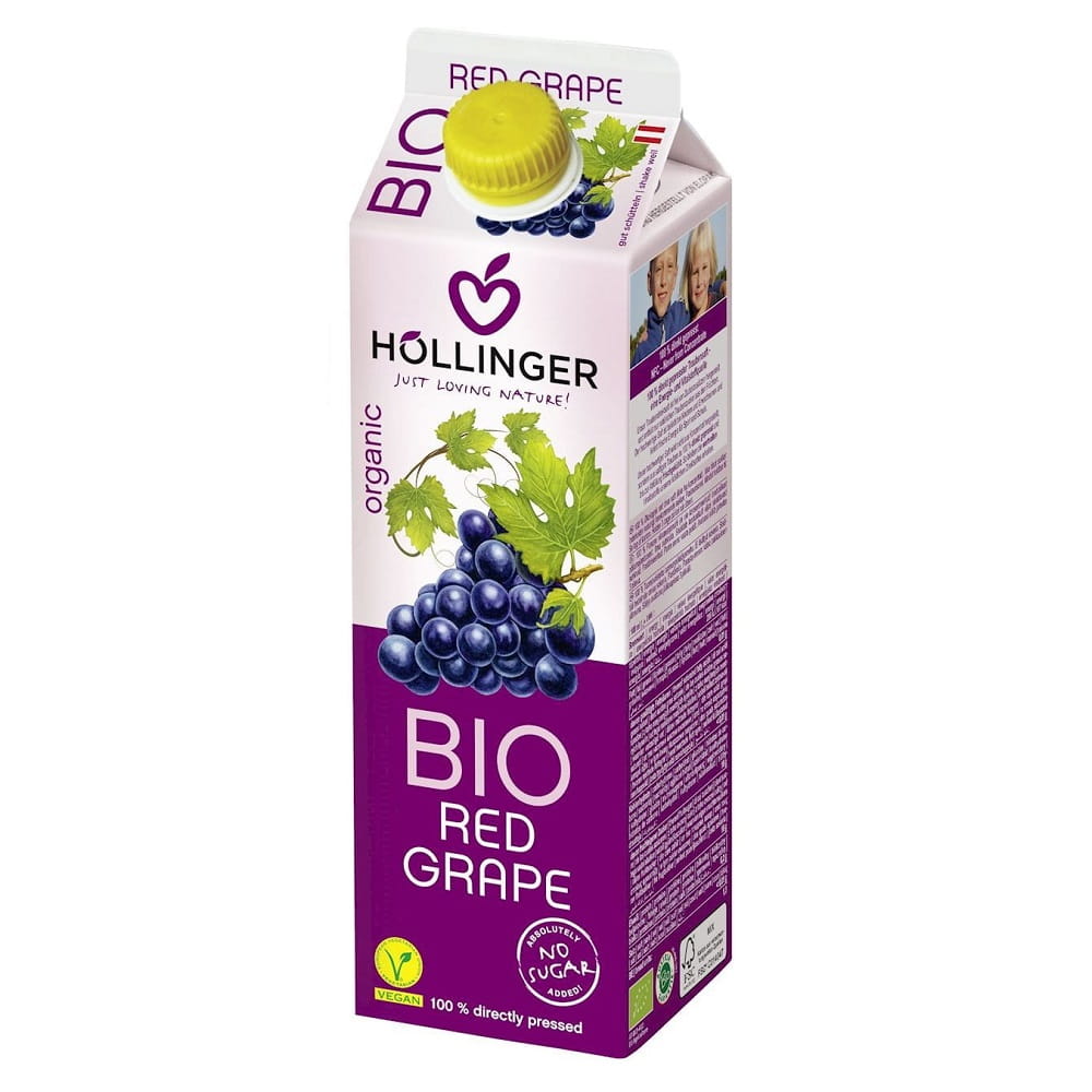 Roter Traubensaft BIO 1000 ml - HOLLINGER