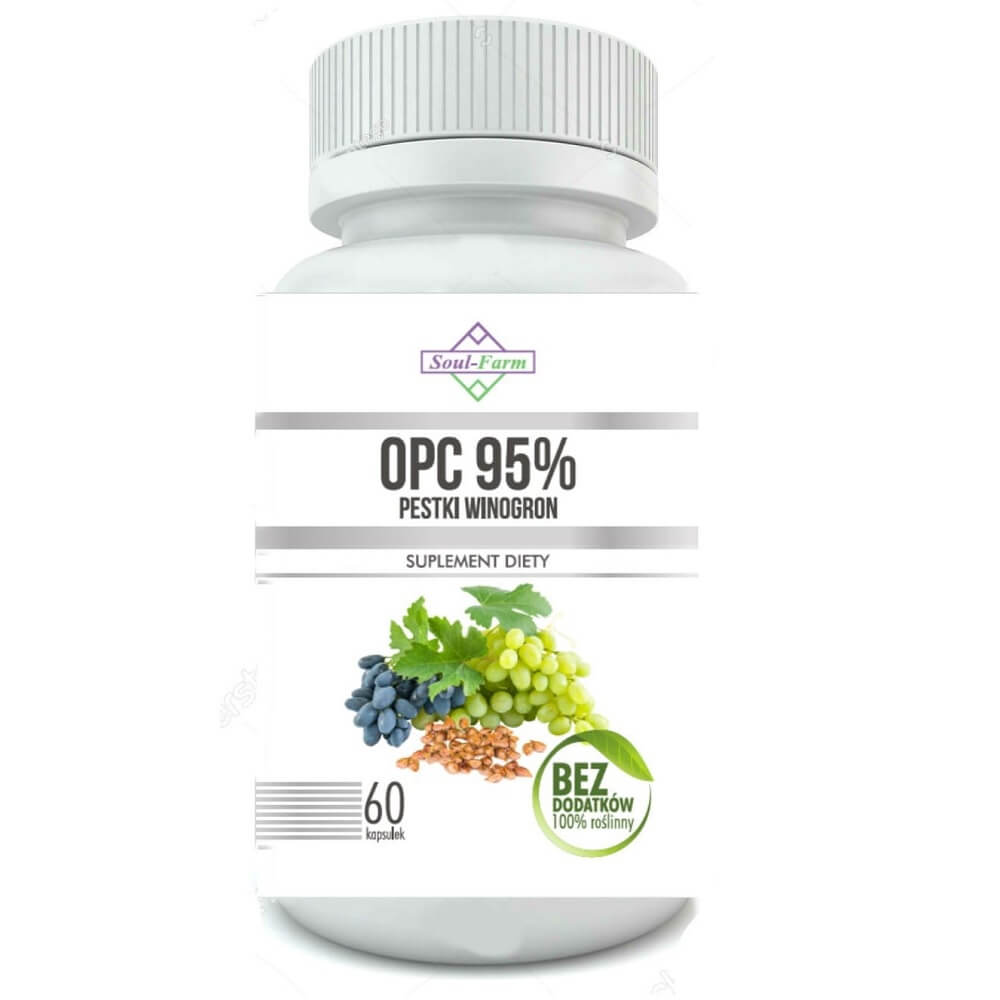 Traubenkernextrakt 95 % opc 450 mg 60 Kapseln - SOUL FARM