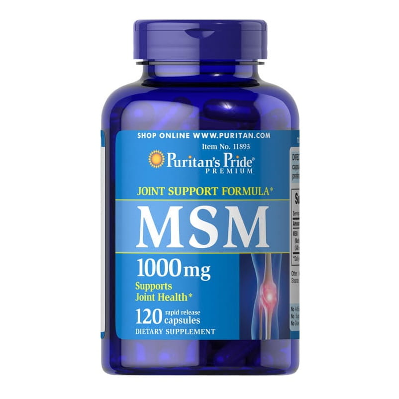 MSM organischer Schwefel 1000 mg 120 Kapseln PURITAN'S PRIDE