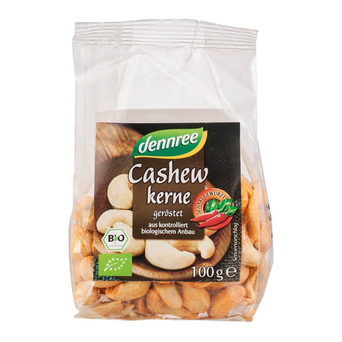 Geröstete würzige Cashewnüsse BIO 100 g - DENNREE