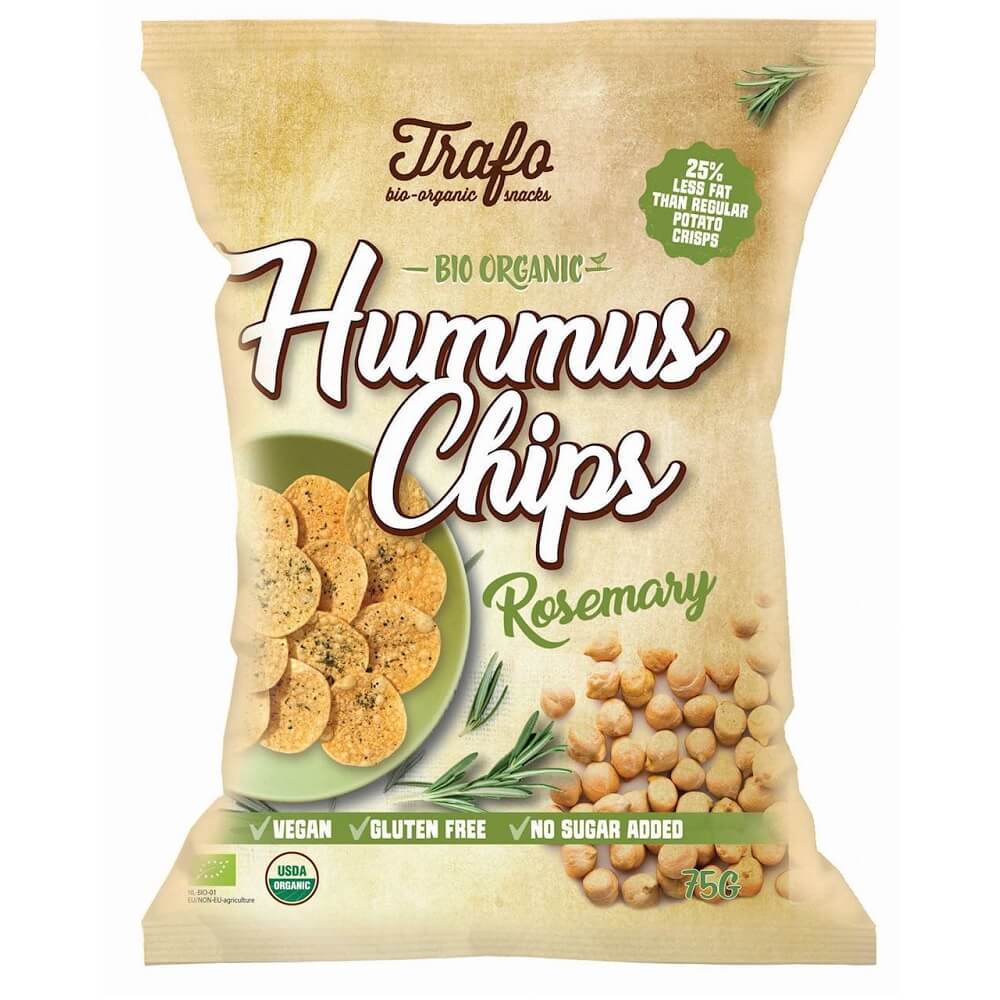 Kichererbsenchips mit Rosmarin glutenfrei BIO 75 g - TRAFO