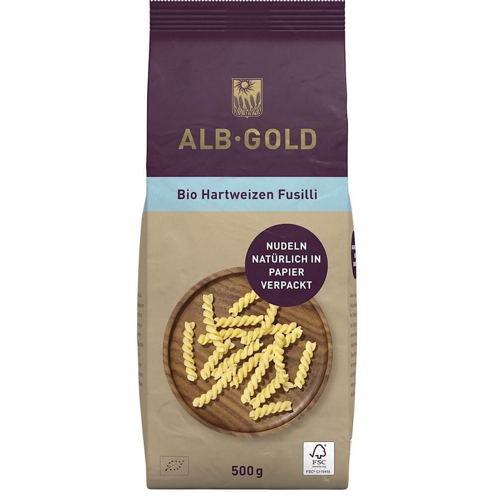 Spiralnudeln (Grieß) BIO 500 g - ALB GOLD