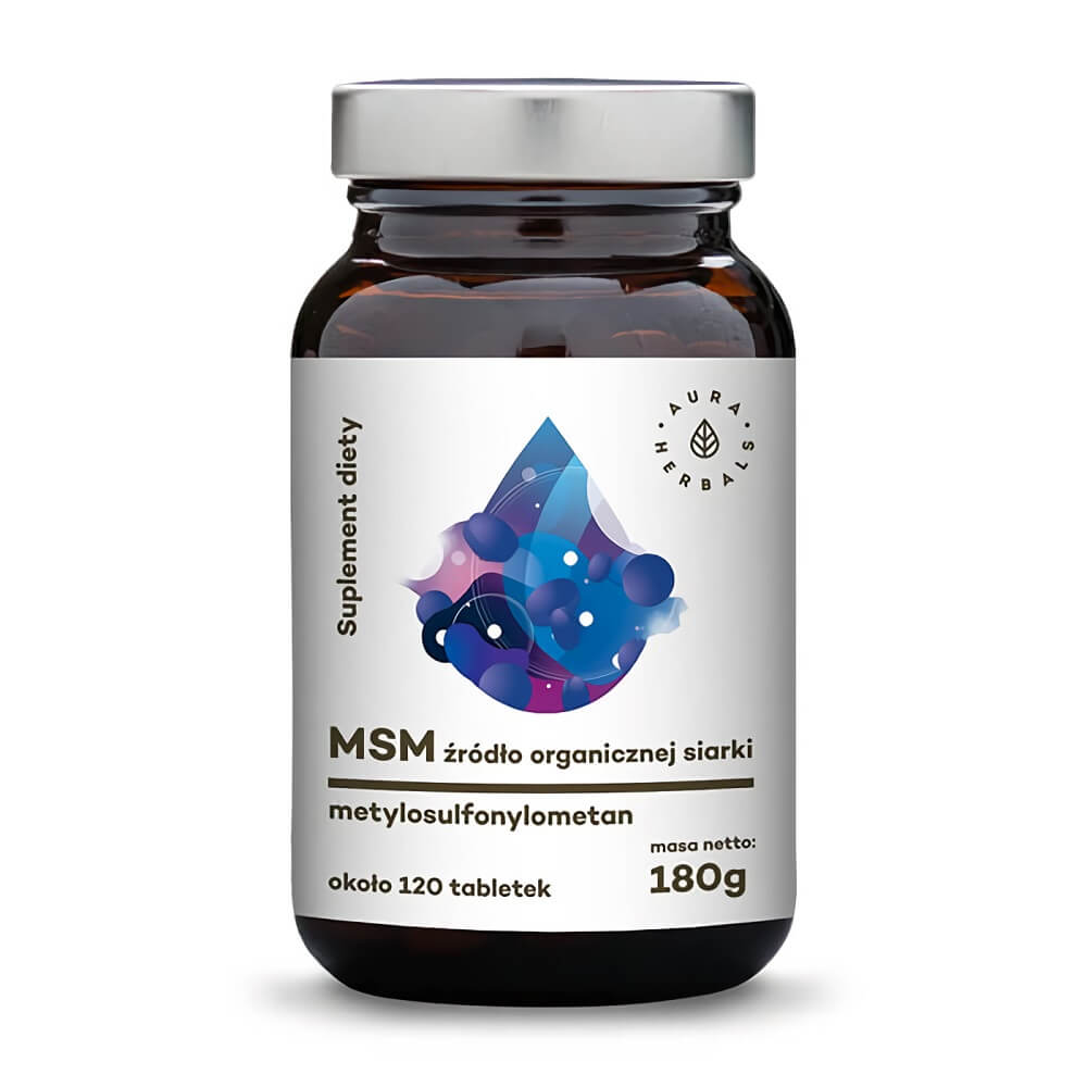 MSM organische Schwefelverbindung Methylsulfonylmethan 120 Tabletten 180g AURA HERBALS