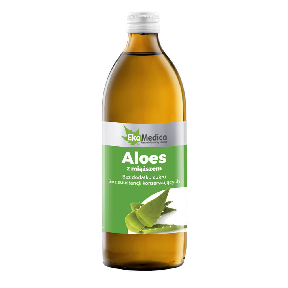 Aloe-Saft mit Fruchtfleisch 500ml EKAMEDICA