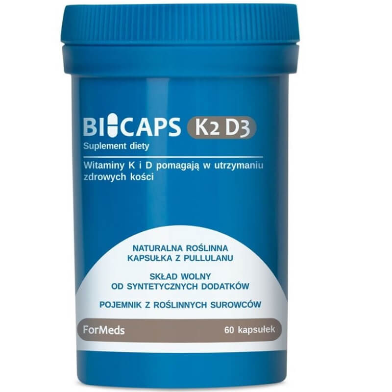 Bicaps K2 50ug + D3 2000 IE 60 Portionen 60 FORMEDS-Kapseln