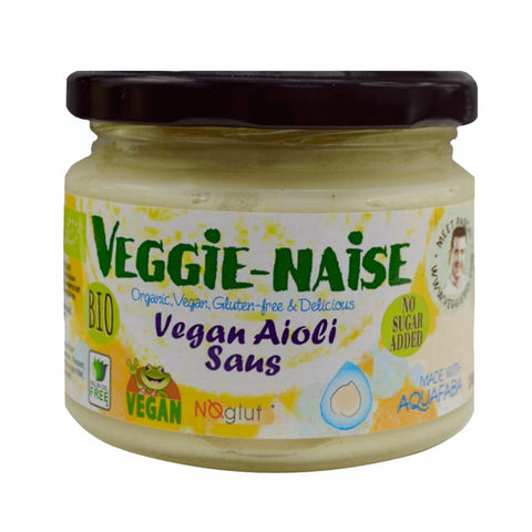 Vegane Knoblauch-Mayonnaise-Sauce BIO 240 g VEGGIE - NAISE