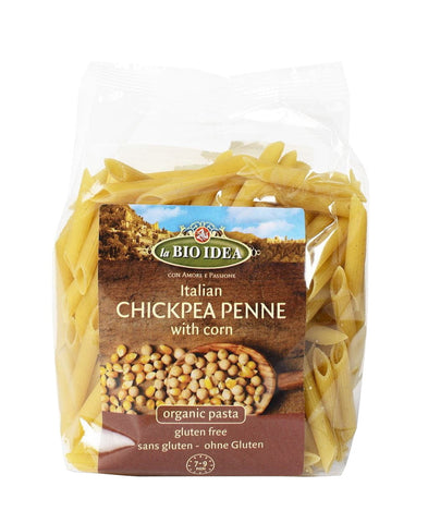 Nudeln (Kichererbsen und Mais) Penne glutenfrei BIO 250 g - LA BIO IDEA