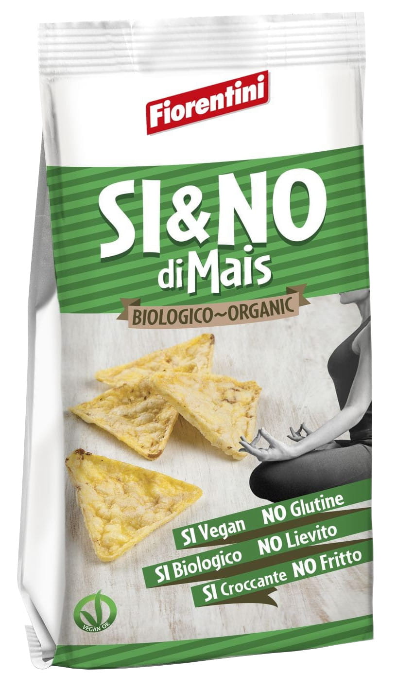 Maischips Pyramide mit Meersalz glutenfrei BIO 100 g - FIORENTINI