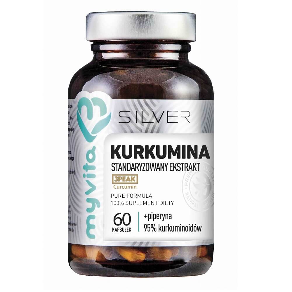 Curcumin standardisierter Extrakt + Piperin 60 Kapseln MYVITA SILVER PURE