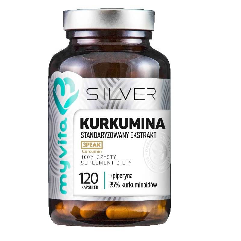 Curcumin standardisierter Extrakt + Piperin 120 Kapseln MYVITA SILVER PURE