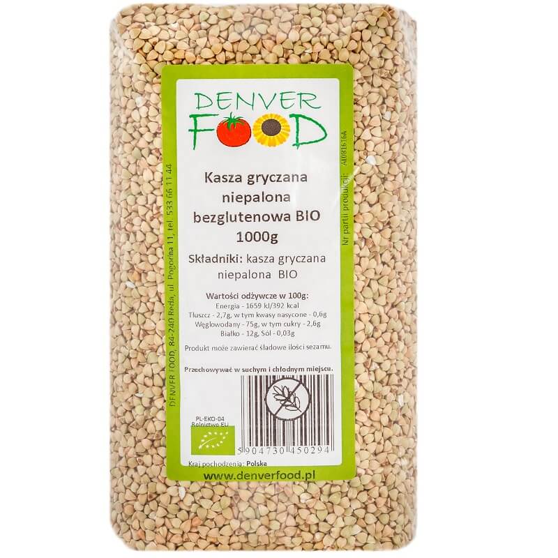 Buchweizengrütze niEPAlona glutenfrei BIO 1000g DENVER FOOD