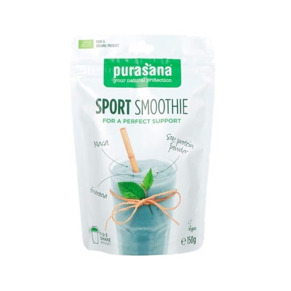 Glutenfreier laktosefreier Sportsmoothie BIO 150 g - PURASANA